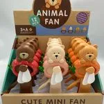 Zabawka Cute Mini Fan Ręczny Wiatraczek Zwierzątka 12 szt.