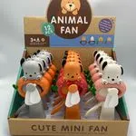 Zabawka Cute Mini Fan - Ręczny Wentylator Zwierzątka Mix, 12 szt.