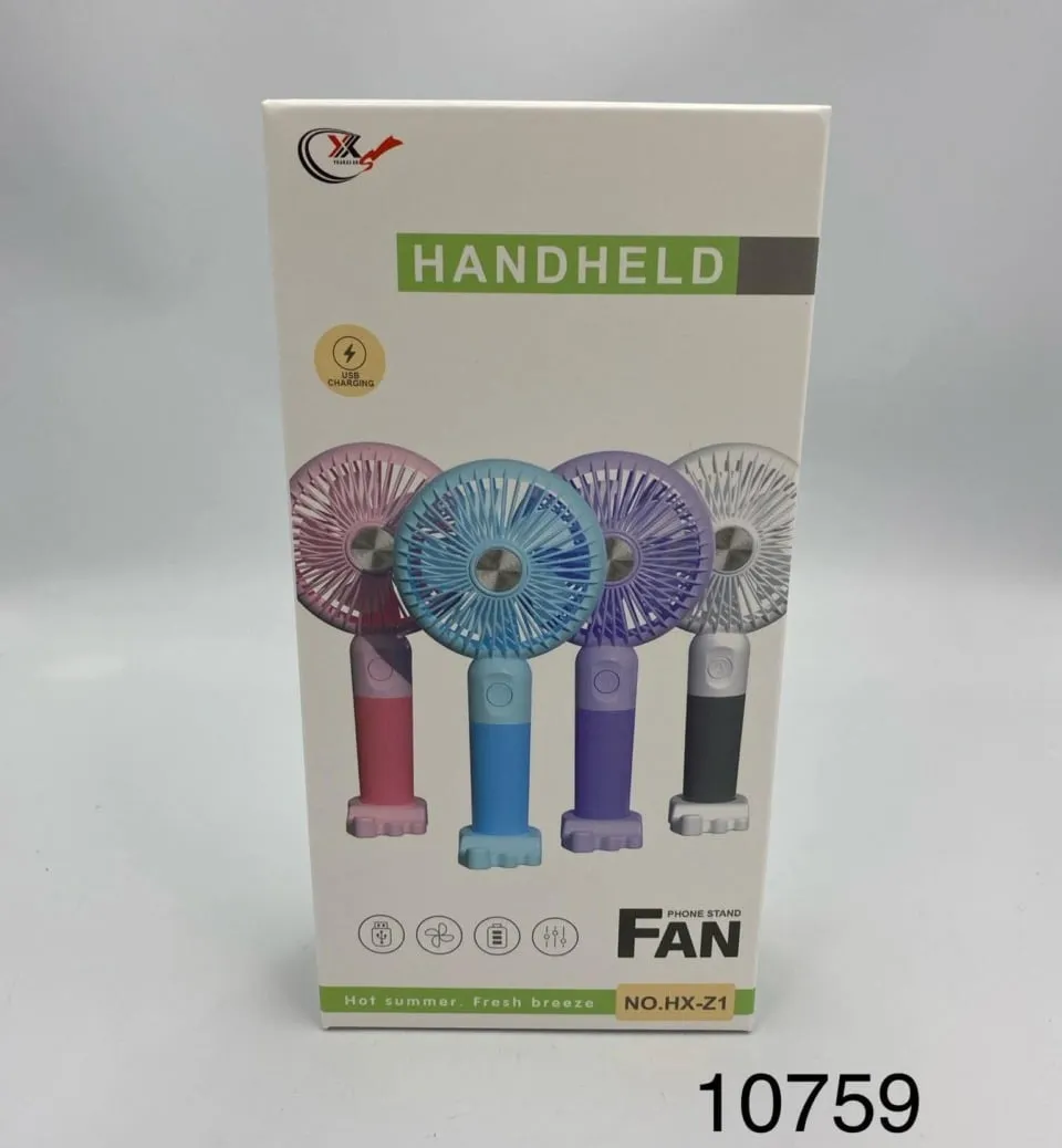 Ręczny Wentylator USB z Podstawką HX-Z1, Mix Kolorów