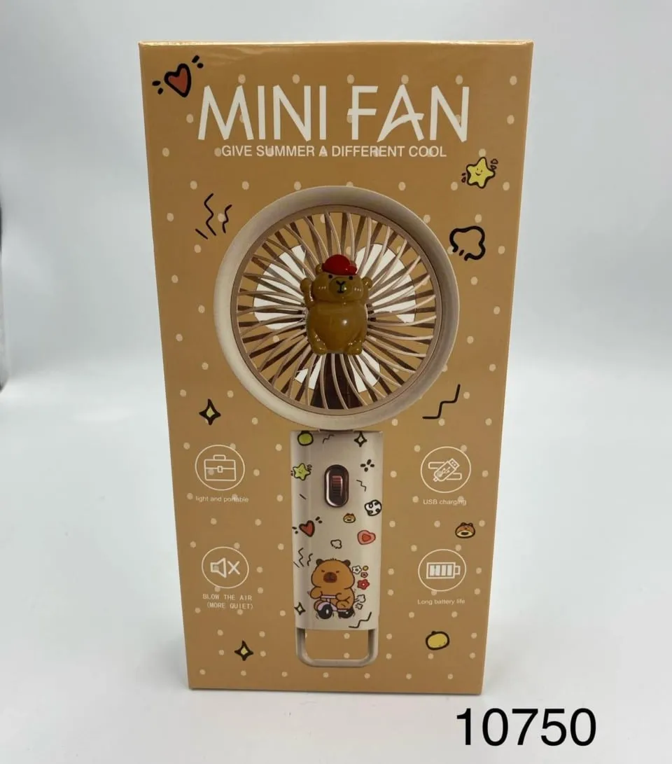 Ręczny Wentylator USB Kapibara - Przenośny Mini Wiatraczek