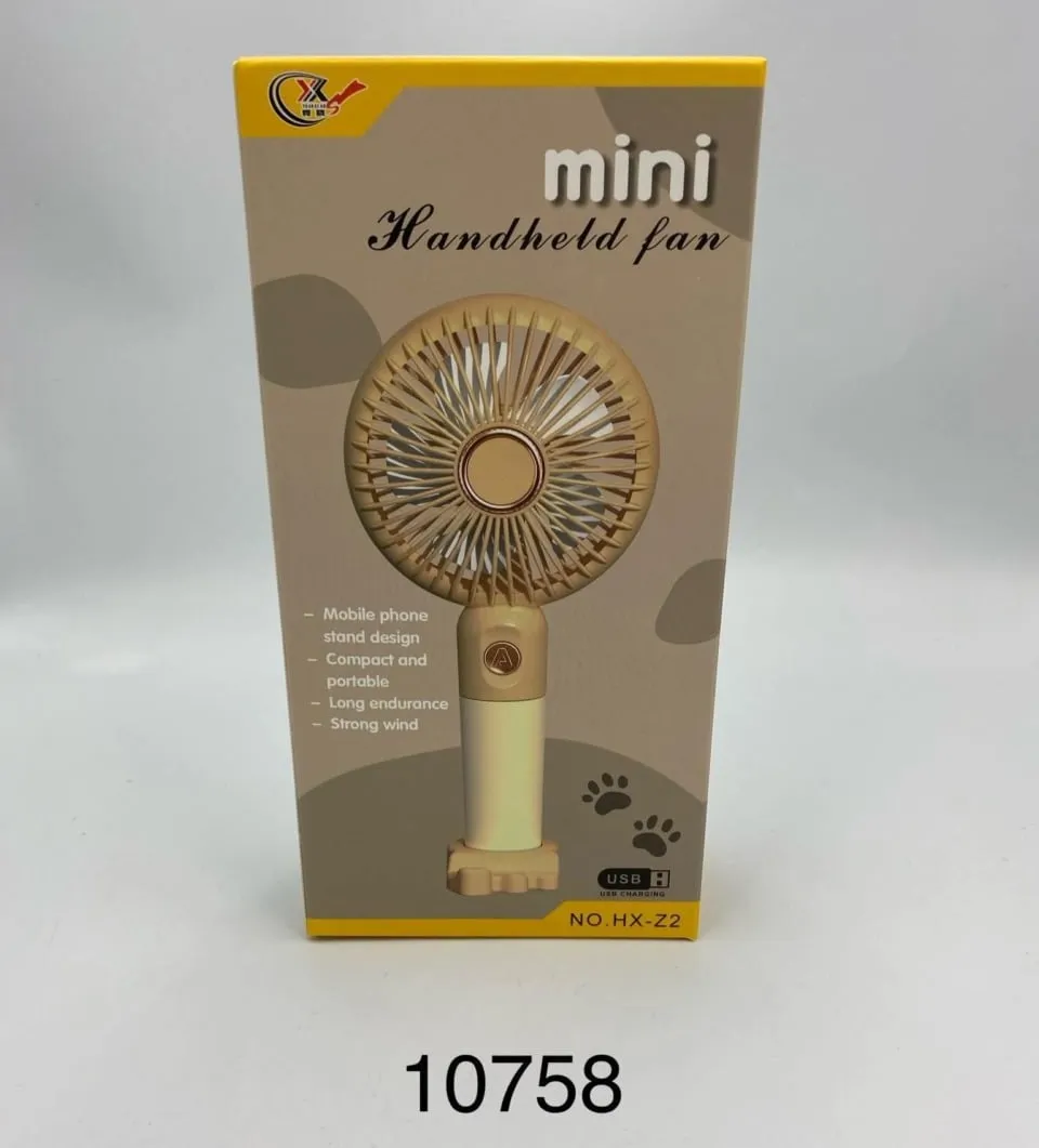 Ręczny Wentylator USB Mini z Podstawką na Telefon HX-Z2