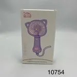 Ręczny Wentylator USB Mini Fan Uszy Kota Fioletowy 6szt