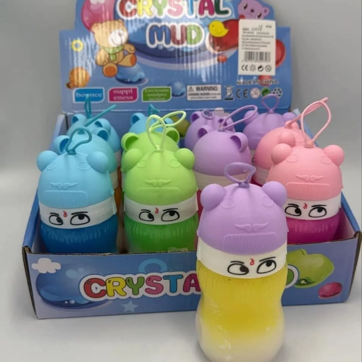 Zabawka Crystal Mud - Slime w Pojemniku Miś 12 szt.