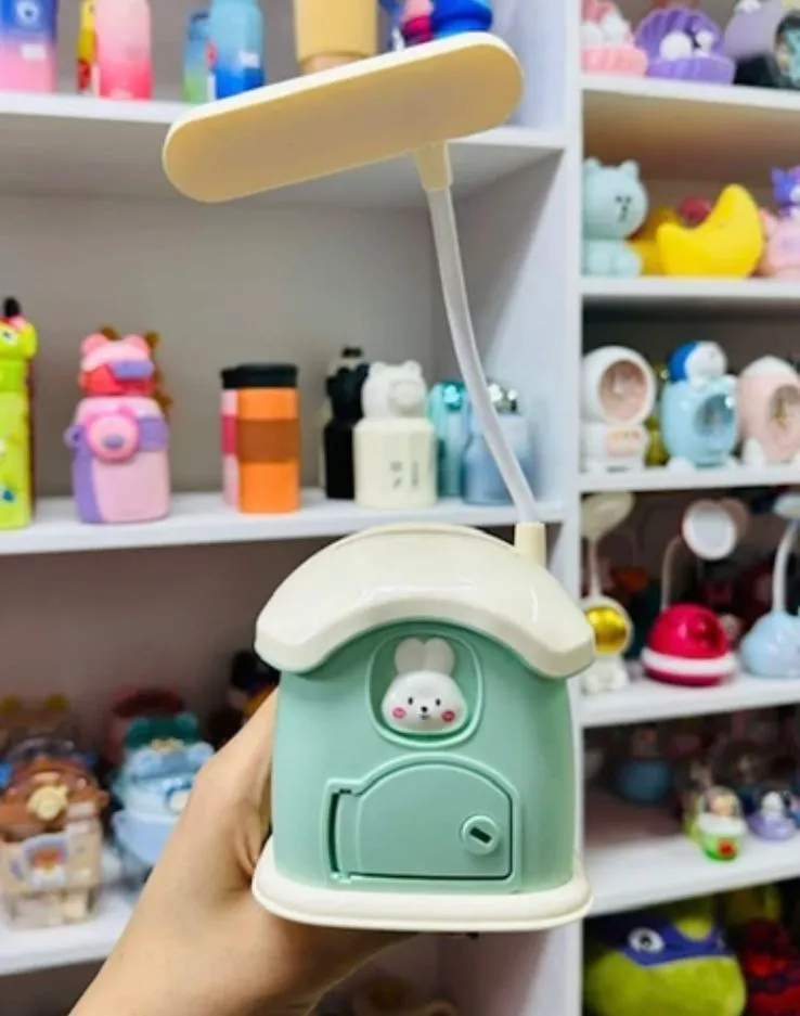 Lampka LED Biurkowa Domek z Królikiem, 6 szt.