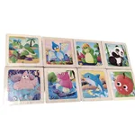 Zabawka Logiczna Puzzle Drewniane Układanka Mix Wzorów 24 szt.