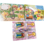 Zabawka Drewniane Puzzle Przeplatanka Sznurowanka Mix 12 szt.