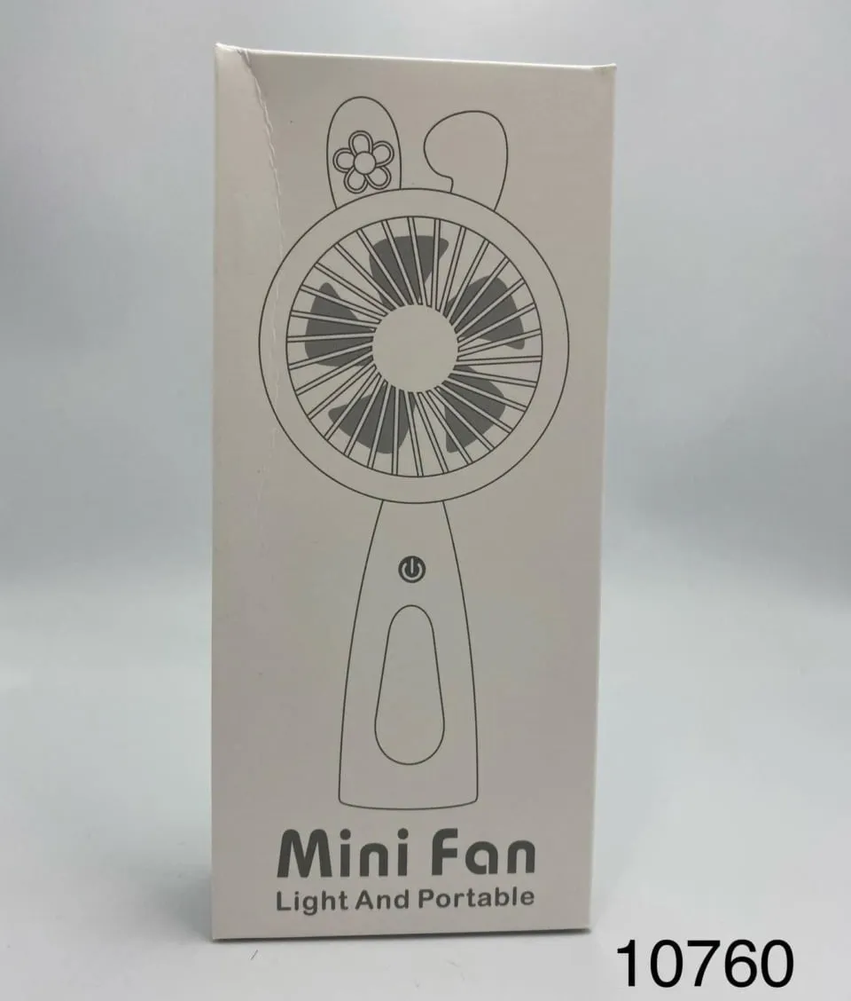 Mini Fan Light - Przenośny Wiatraczek Ręczny Królik, 6 szt.