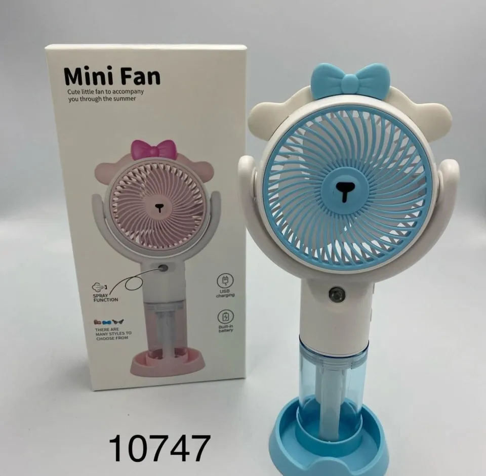 Mini Fan USB z mgiełką i uszkami, 6 szt.