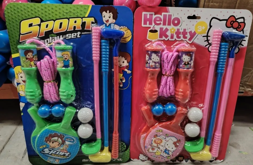 Zabawka Sport Play Set - Zestaw Sportowy Skakanka i Golf Mix 6szt