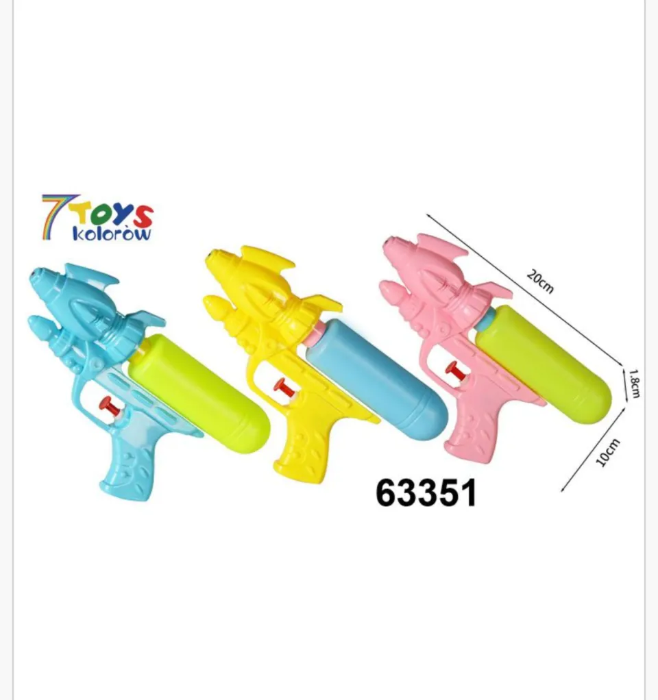 Pistolet na wodę 20cm 7 TOYS, mix kolorów - 12 szt.