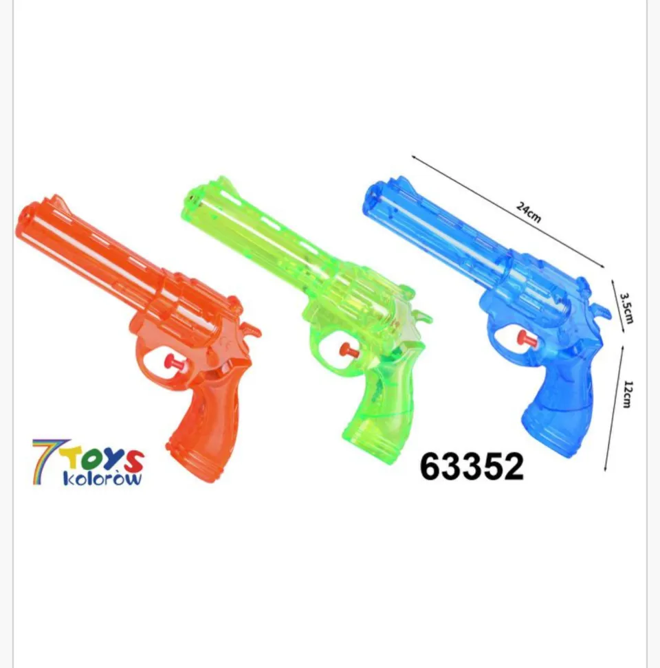 Pistolet Wodny Rewolwer 24cm Mix Kolorów 12szt