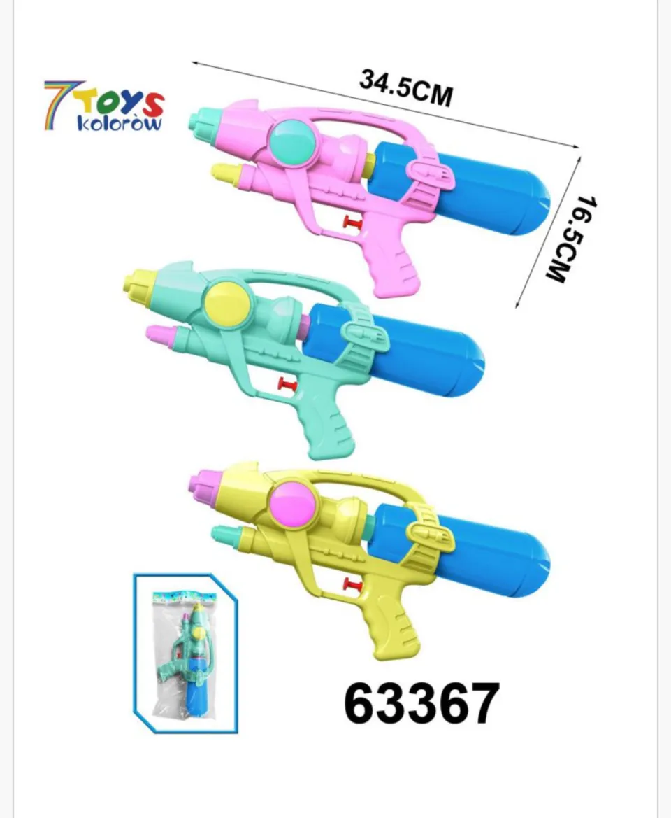 Pistolet na wodę 34,5cm 7TOYS mix kolorów 6 szt.