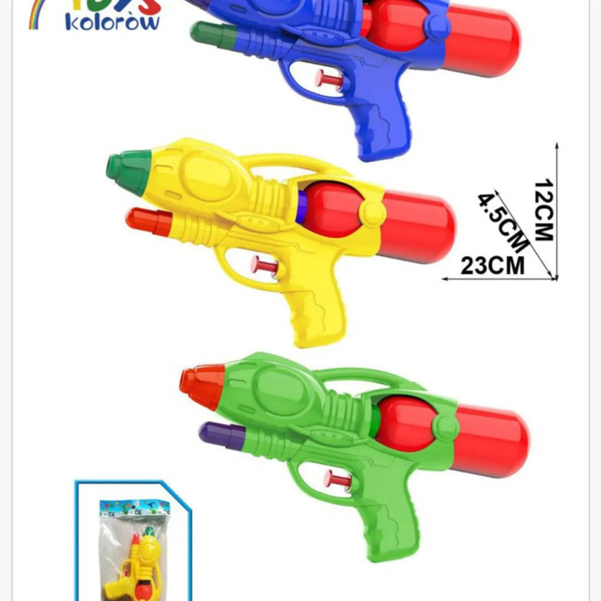 Pistolet Wodny 23cm Mix Kolorów 7 TOYS