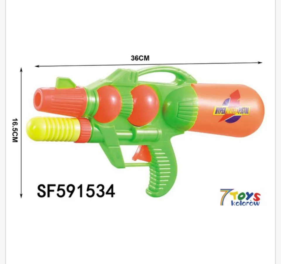 Pistolet na wodę 36cm Hyper zielono-pomarańczowy
