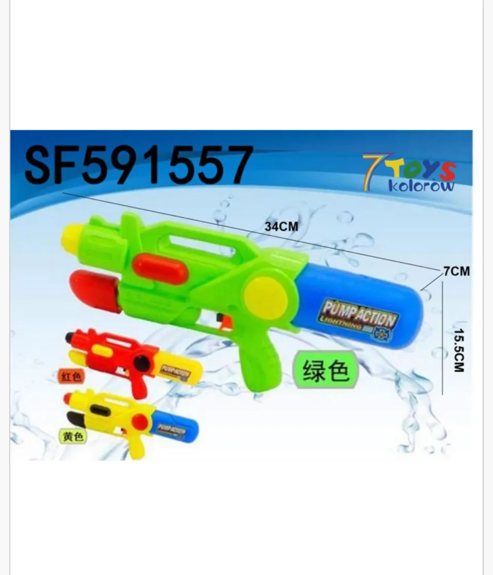 Pistolety Wodne Pump Action 34cm Mix Kolorów 6szt