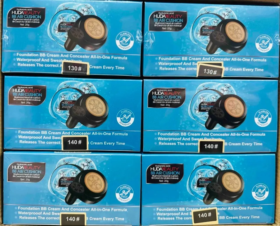 BB Cream HUDABEAUTY Axit Hayaluronic Air Cushion 20g Mix 12szt