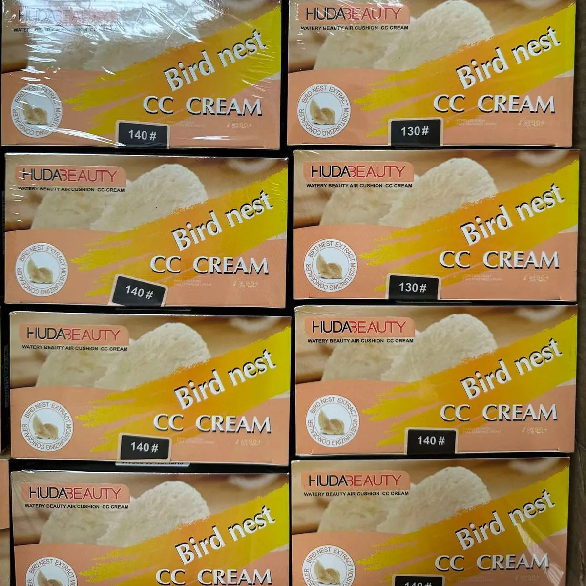 Bird Nest CC Cream HUDABEAUTY Air Cushion SPF 50+ 12 szt. Mix