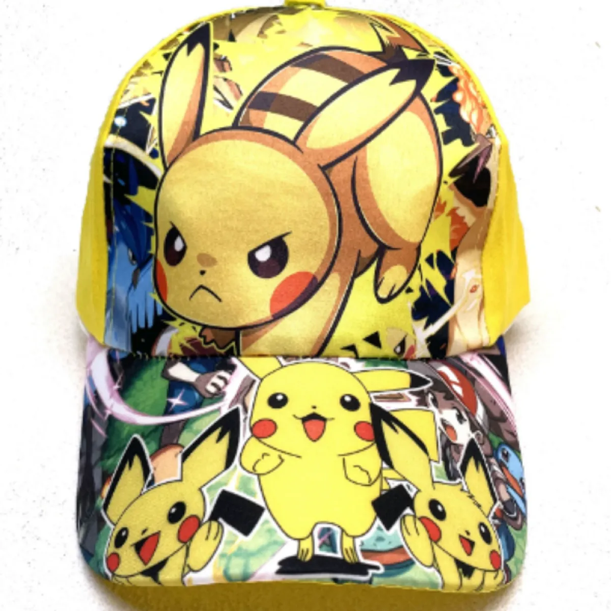 Czapka z daszkiem Pikachu dla dzieci, żółta, motyw Pokémon