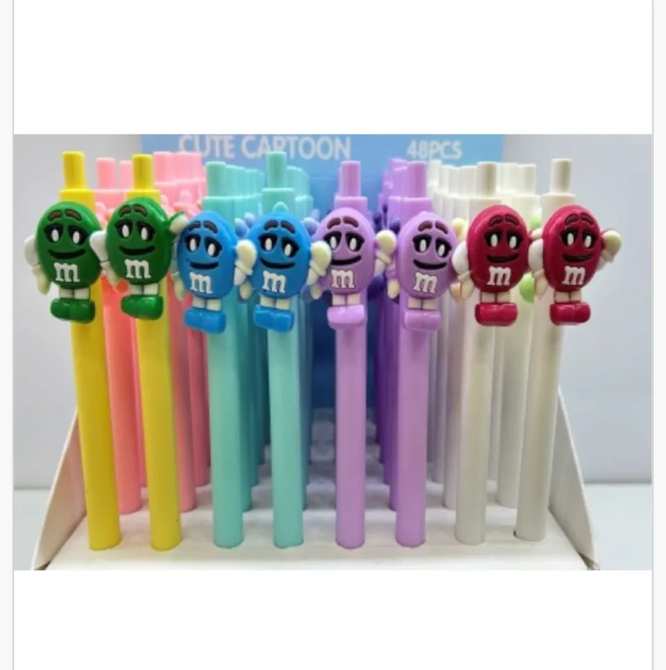 Długopis Cute Cartoon M&M's automatyczny mix kolorów 48 szt.