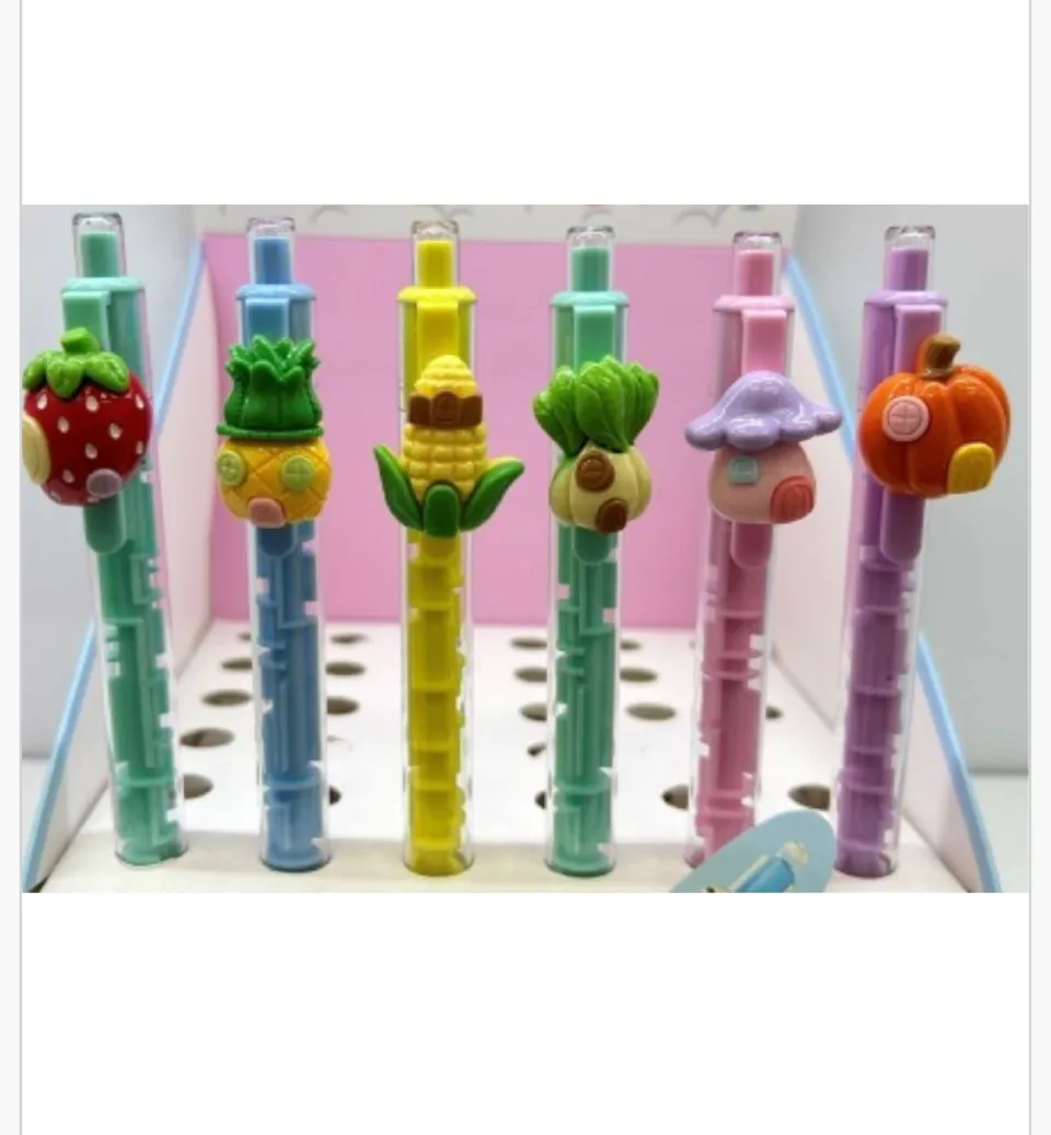 Długopis Creative Pen z figurkami owoców i warzyw, zestaw 36 szt.