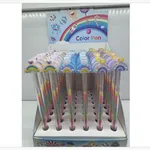 Długopis Color Pen Tęczowy z Sercem, Display 48 szt.