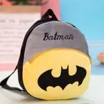 Pluszowy Plecak Batman dla Dzieci Szary-Żółty z Logo