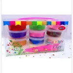 Zestaw plastelina Super Light Clay DIY 12 kolorów