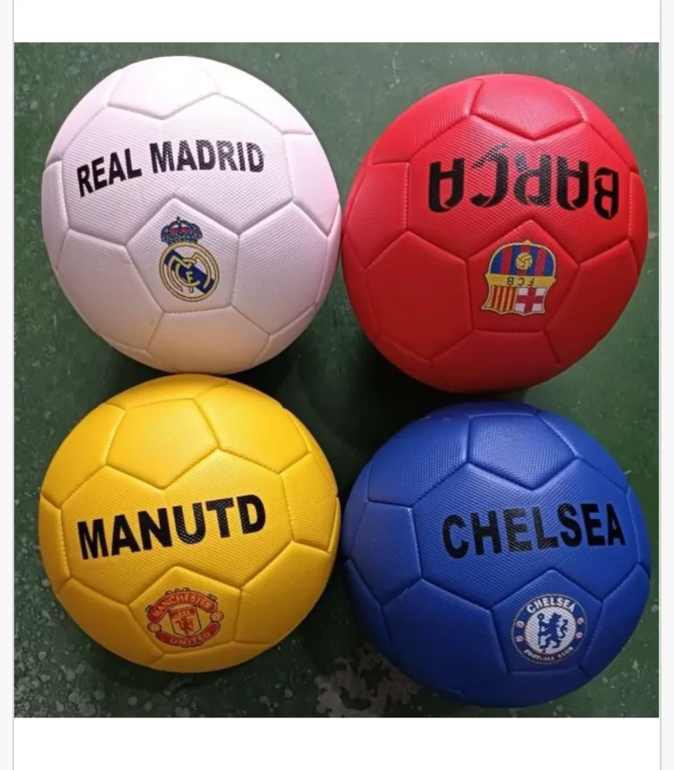 Piłki nożne mini mix klubowy Real Madrid, Barca, MU, Chelsea, 6 szt.