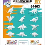 Zestaw do Malowania DIY Dinozaury 12 szt. Figurki z Farbami