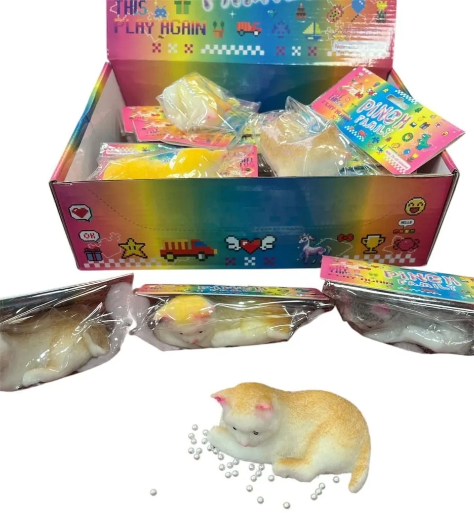 Zabawka Squeeze Toys Gniotek Kot Pinch Family 16 szt.