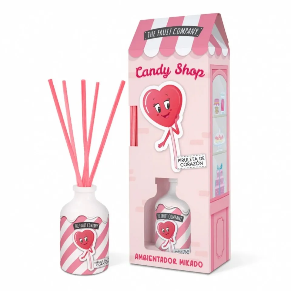 Zapach do domu 40ml The Fruit Company Candy Shop z patyczkami