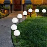 Lampka Dekoracyjna Kula LED Biała do Trawnika 12szt PK17063