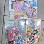 Zabawka Puzzle DIY dla dzieci Mix Wzorów Bajkowych 12 szt