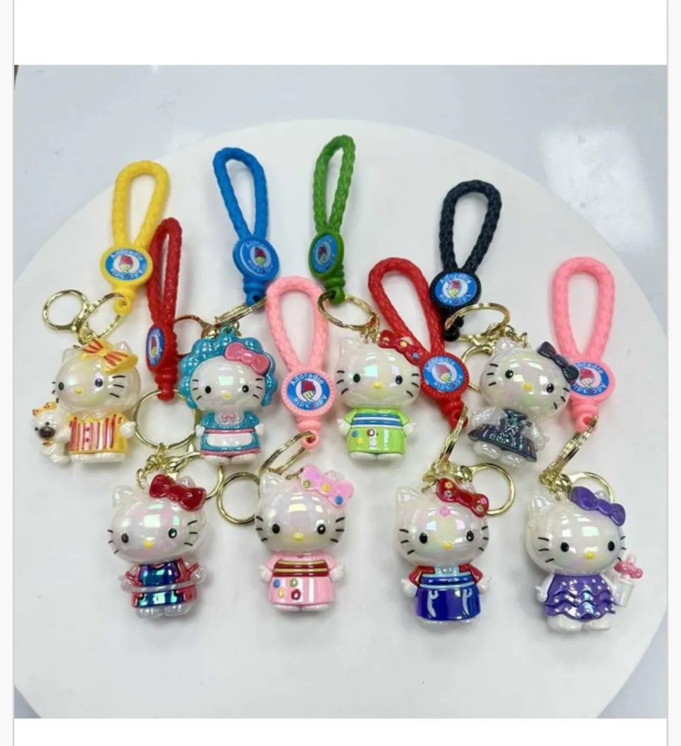 Brelok Hello Kitty Perłowa Figurka Mix Kolorów 24szt