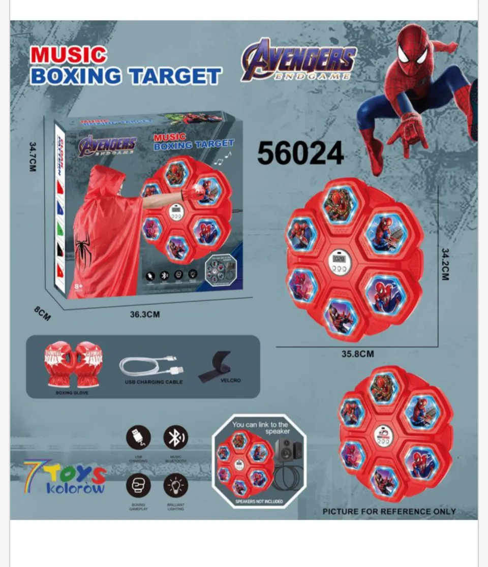 Music Boxing Target Avengers - Elektroniczna Tarcza Bokserska Bluetooth 36cm