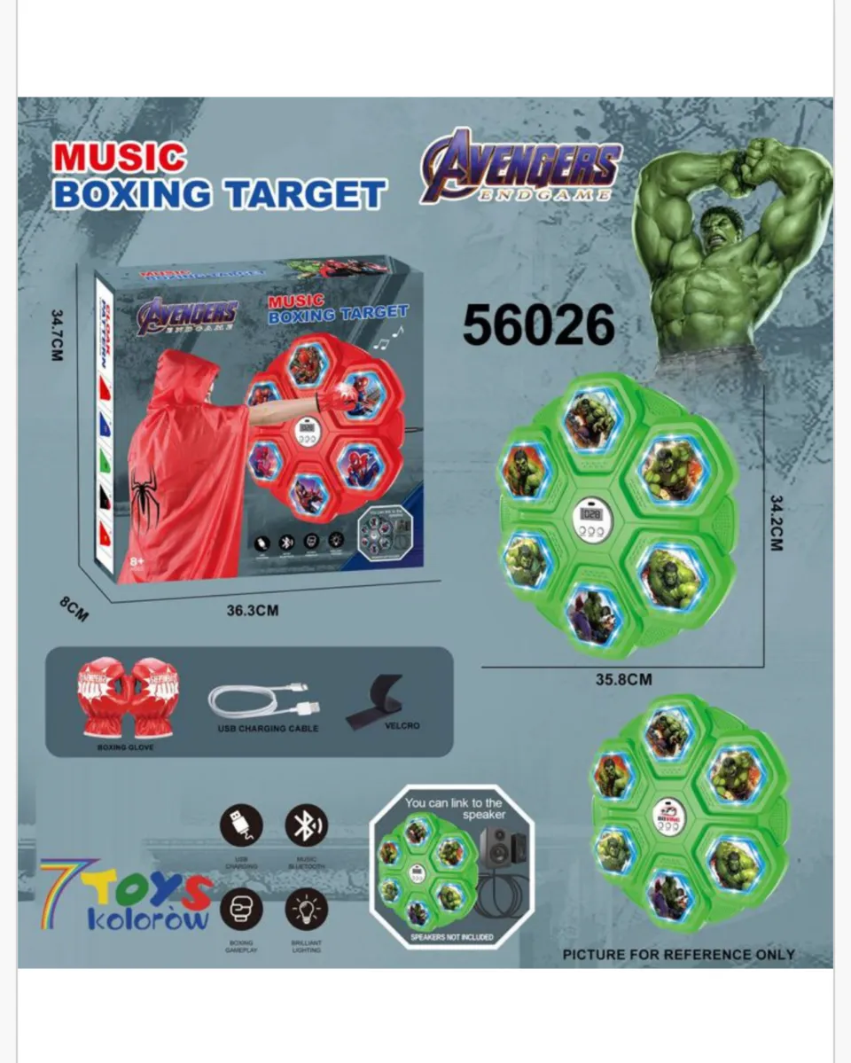 Music Boxing Target Avengers Elektroniczna Tarcza Bokserska 35cm