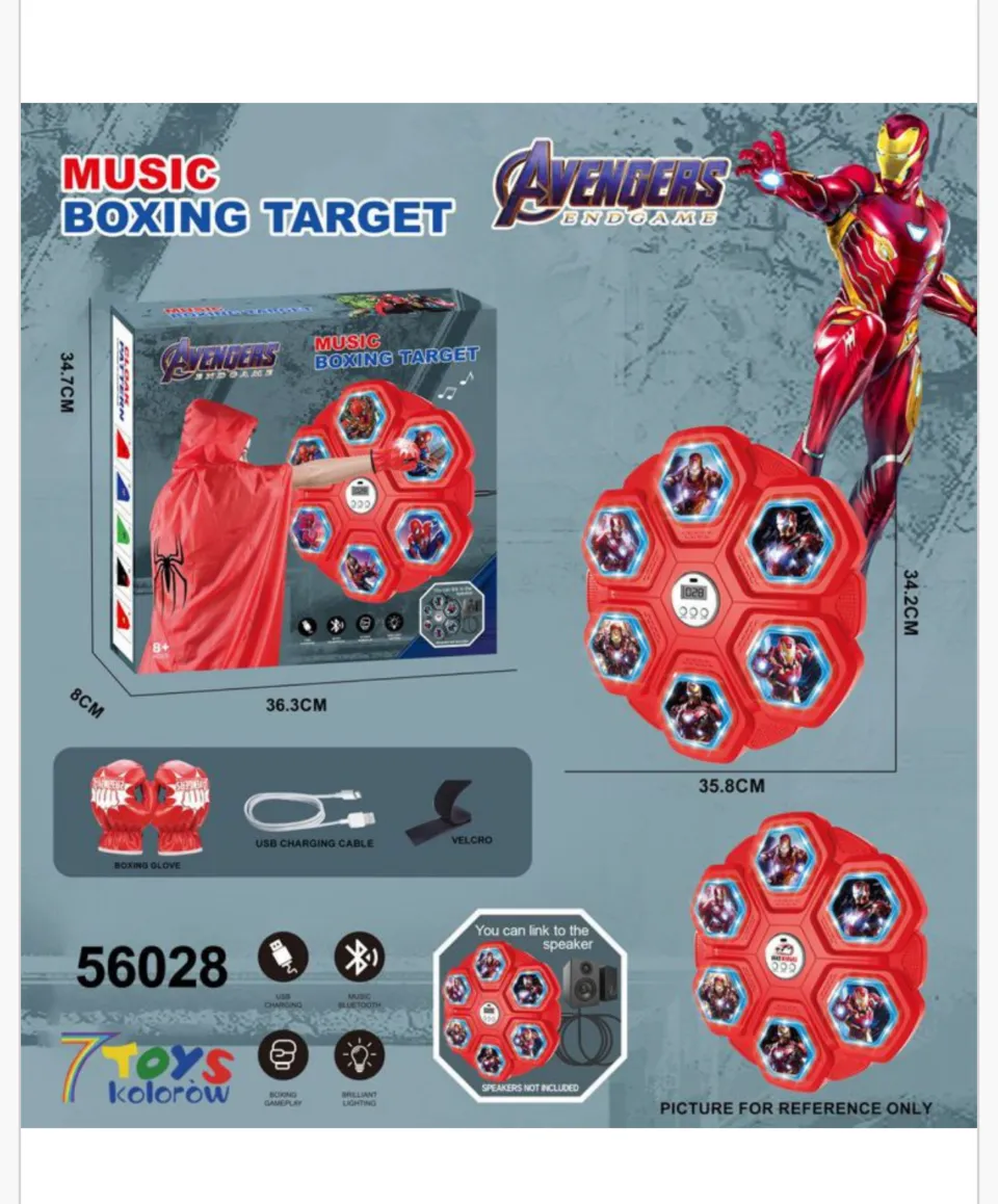 Music Boxing Target Avengers - Elektroniczna tarcza Bluetooth 35cm
