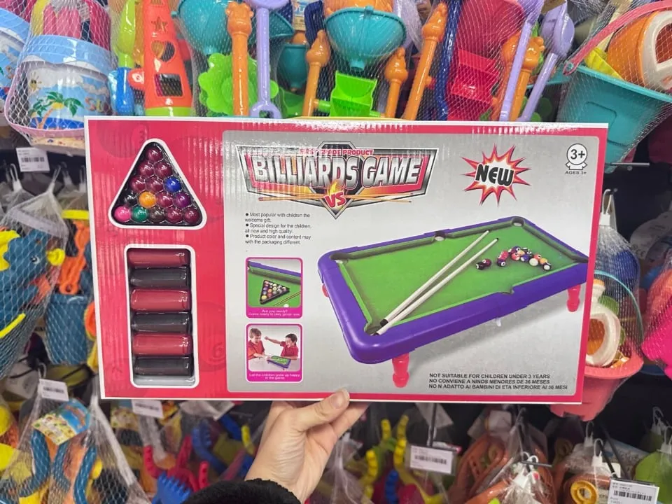 Zestaw Zabawkowe Billiard Game - Mini Bilard Stołowy 6 szt.