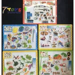 Zestaw Magnetycznych Tablic Kolorowych z Naklejkami i Mazakiem 6 szt Mix