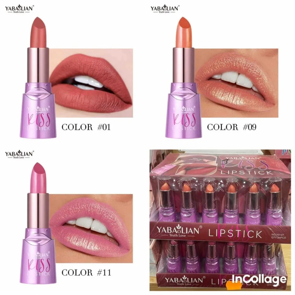 Pomadki do ust YABALIAN Kiss Lipstick, 24 szt