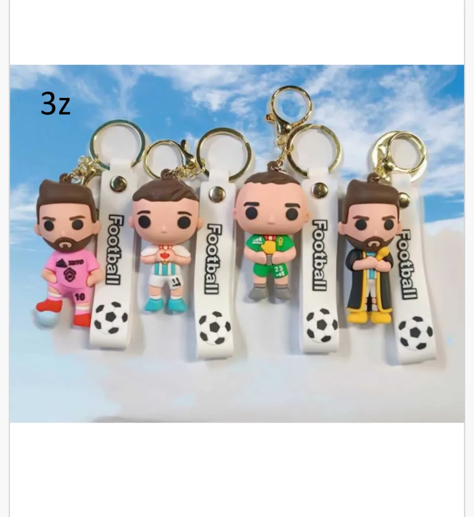 Brelok Piłkarz Football Gumowa Figurka, 24 szt.