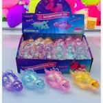 Zabawka Squeeze Toys Dinozaur z Brokatem, Gniotek 12 szt