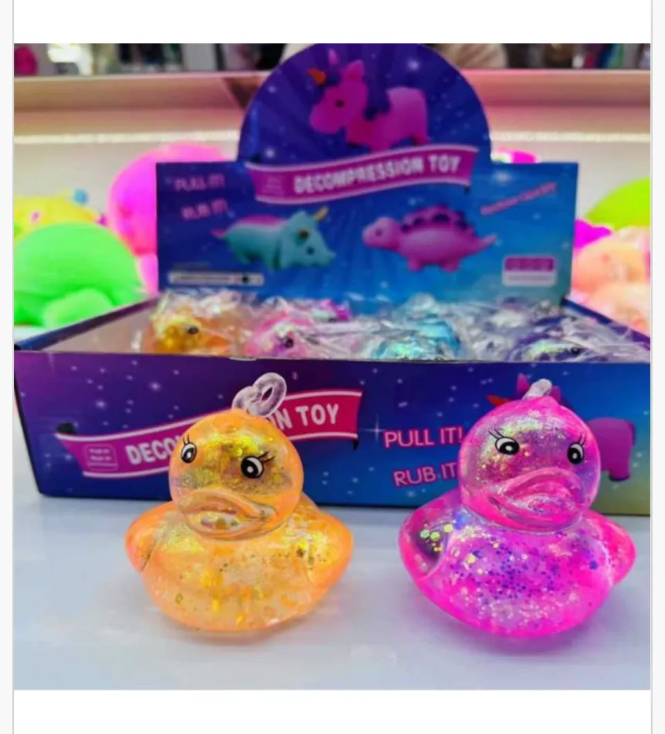 Zabawka Squeeze Toys Kaczuszka Brokatowa Antystresowa 12 szt.