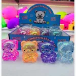 Zabawka Squeeze Toys Gniotek Miś z Brokatem 12 szt.