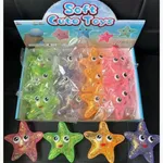 Gniotek Rozgwiazda z Brokatem Soft Cute Toys 12szt PK17261