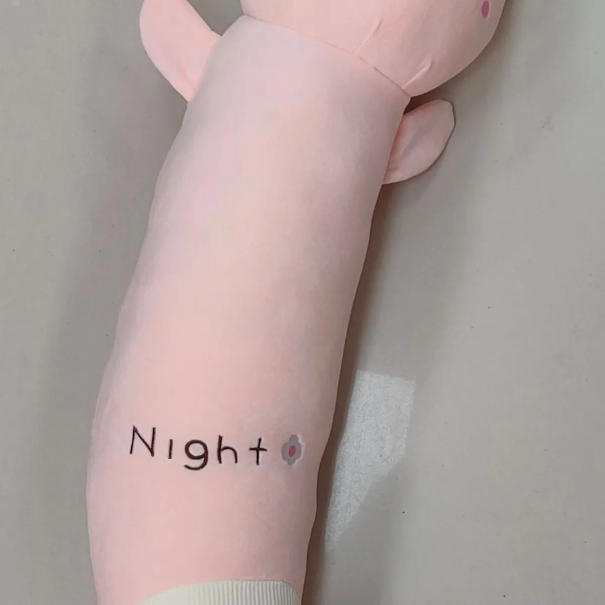 Maskotka Pluszowa Świnka Długa 100cm Różowa Poduszka Night+