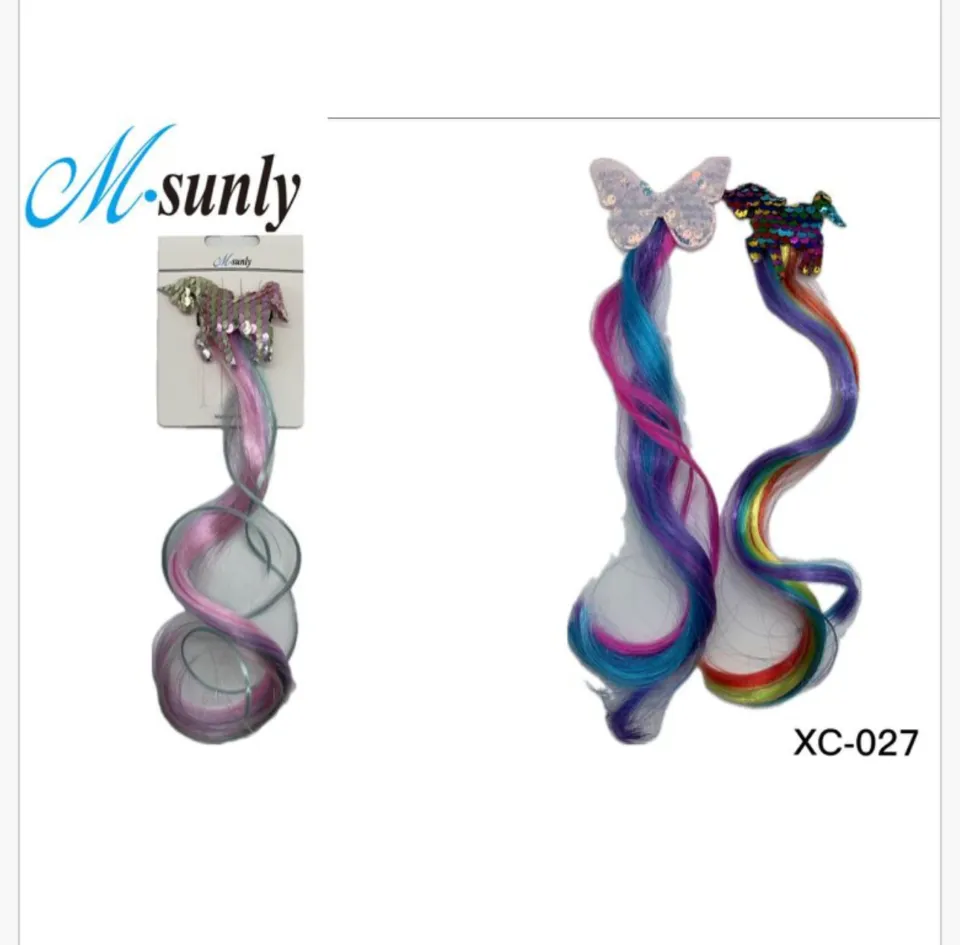 Warkocze perukowe z cekinami M-sunly XC-02, 24 szt.