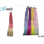Warkocze Peruk na Gumce M-sunly Ombre Kolorowe, 24 szt. XC-02