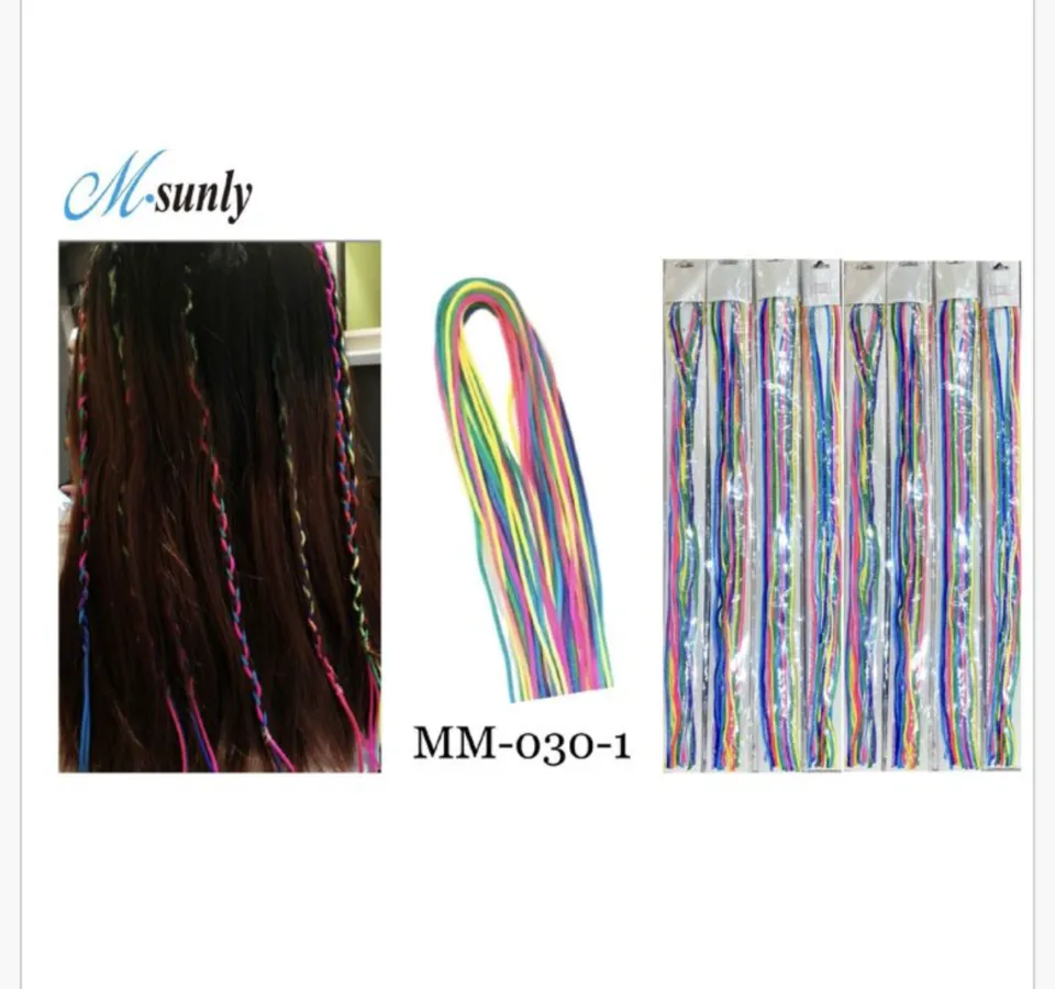 Kolorowe warkocze perukowe M-sunly MM-030-1, 48 szt.