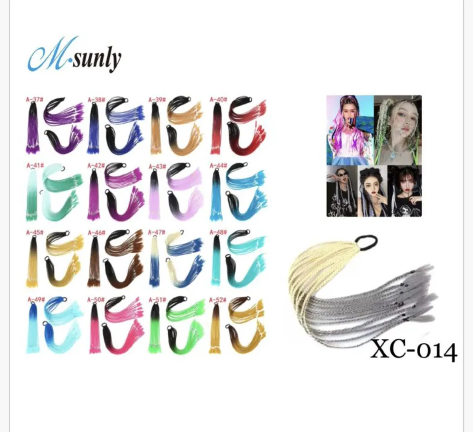 Warkocze Peruk na Gumce Ombre M-sunly XC-014 - 12 szt.